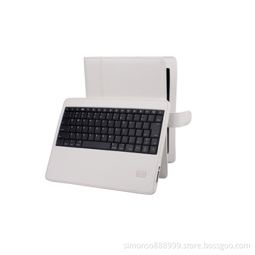 Bluetooth Keyboard Leather Case for Tablet PC iPad3/New iPad Detachable